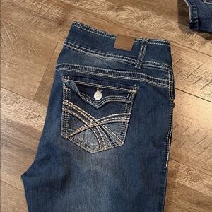 Wallflower Dark Blue Curvy Fit Jeans